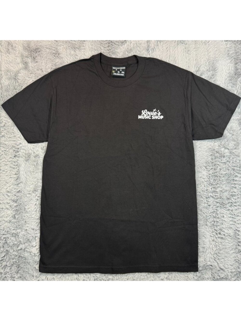 Don't Over Think S*** T-Shirt Men's L Black Cotton Loure's Music Shop Summer
